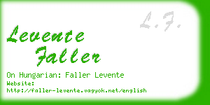 levente faller business card